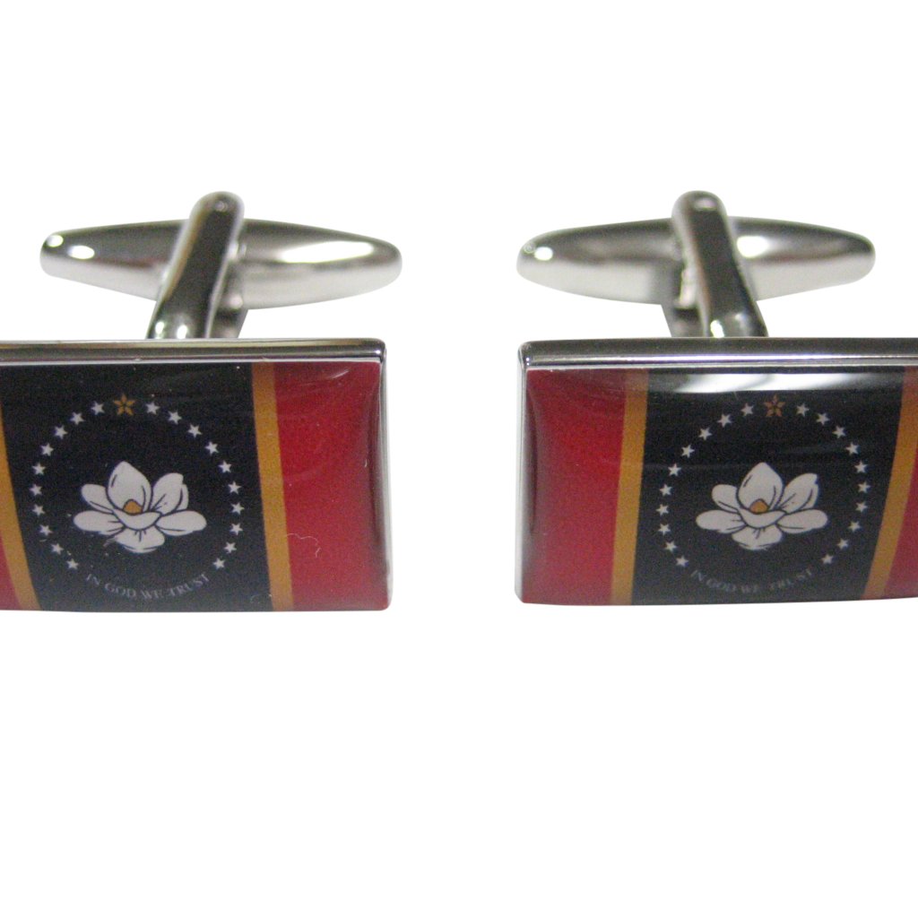Updated New Mississippi State Flag Cufflinks